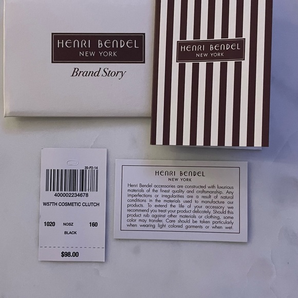 Henri Bendel W57th Cosmetic Clutch with dust bag - Picture 7 of 8